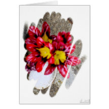 Harlequin flower cards