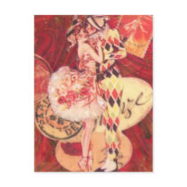 Harlequin Kiss Post Card