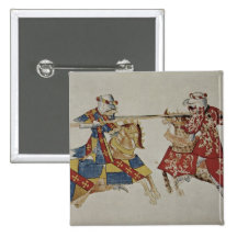 Harley 4205 f.366 Jousting Knights, c.1445 (vellum Pins