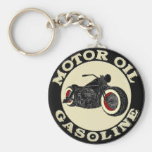 Harley Davidson - Bobber - Motor Oil - Gasoline Schlüsselbänder