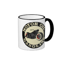 Harley Davidson - Bobber - Motor Oil - Gasoline Tee Tasse