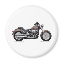 Harley Davidson Fat Boy Refrigerator Magnets