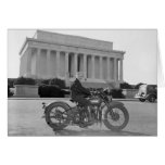 Harley Davidson Motorcycle - First Woman Greeting Cards