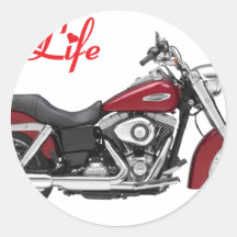 HARLEY MY LIFE.png Autocollants Ronds