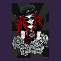 Harley Red Tattoo Biker Rose Angel Poster posters
