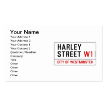 Harley Street Business Card