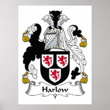 Harlow Family Crest Print