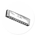 Harmonica/Blues Harp stickers