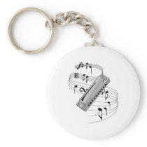 Harmonica Keychains