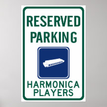 Harmonica Players Parking Print