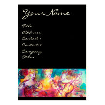 HARMONY TRIO SPRING CONCERT,black Business Card Templates