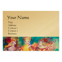 HARMONY TRIO SPRING CONCERT,black white gold paper Business Cards