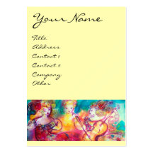 HARMONY TRIO SPRING CONCERT,cream Business Cards