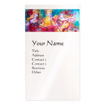 HARMONY TRIO SPRING CONCERT MONOGRAM ,Black  Pearl Business Cards