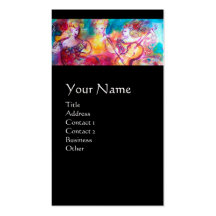 HARMONY TRIO SPRING CONCERT MONOGRAM ,Black Pearl Business Card Templates