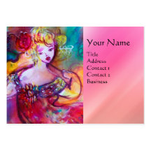 HARMONY TRIO SPRING CONCERT MONOGRAM ,Black Pink Business Cards