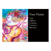 HARMONY TRIO SPRING CONCERT MONOGRAM ,Black Pink Business Card