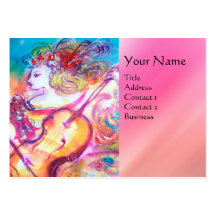 HARMONY TRIO SPRING CONCERT MONOGRAM ,Black Pink Business Card