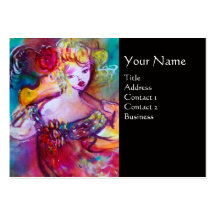 HARMONY TRIO SPRING CONCERT MONOGRAM ,Black Pink Business Card Template