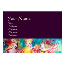 HARMONY TRIO SPRING CONCERT MONOGRAM ,purple Business Card Templates