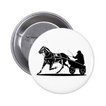 harness cart horse racing sulkies button
