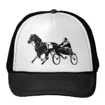 harness cart horse racing sulkies mesh hat