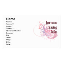 Harness Racing Babe Business Card Template