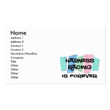 Harness Racing Is Forever Business Card Template
