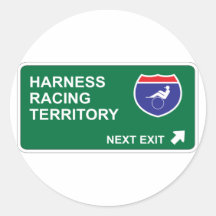 Harness Racing Next Exit Stickers