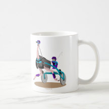 Harness Racing Ostrich Coffee Mugs