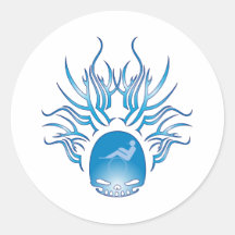 Harness Racing Skull Stickers
