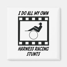 Harness Racing Stunts Fridge Magnets