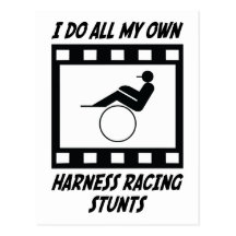 Harness Racing Stunts Postcard