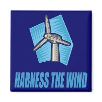 Harness the Wind Fridge Magnet