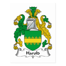 Harold Family Crest Postcards