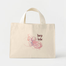 Harp Babe Canvas Bag