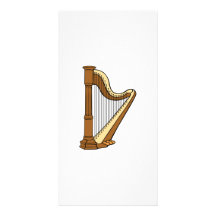 Harp Picture Card
