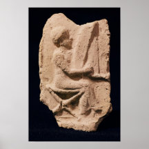 Harp player, 1830-1600 BC Posters