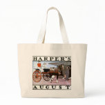 Harpers August 1899 Cover Jumbo Tote Bag