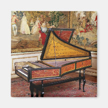 Harpsichord, 1634 fridge magnet