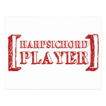 Harpsichord Player Postcard