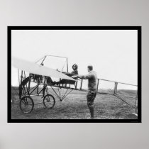 Harriet Quimby in Her Airplane 1911 Print