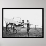 Harriet Quimby in her Airplane 1911 Poster