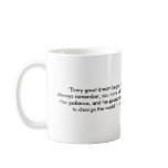 Harriet Tubman mug with "Dream" quote