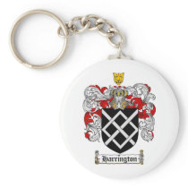 HARRINGTON FAMILY CREST -  HARRINGTON COAT OF ARMS KEY CHAINS