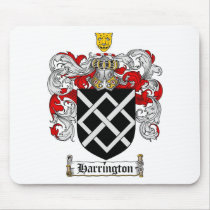 HARRINGTON FAMILY CREST -  HARRINGTON COAT OF ARMS MOUSE MAT