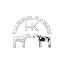 Harris Ranch Embroidered Polo (white logo)