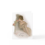 Harrison Fisher "Roses" Greetings Card