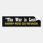 Harry Reid said, "The war is lost" Bumper Sticker