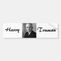 Harry S. Truman 33rd President Bumper Sticker